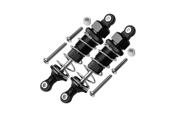 Tamiya DT-03 Aluminum Front Adjustable Plastic Ball Top 70mm Damper - 1Pr Set Black