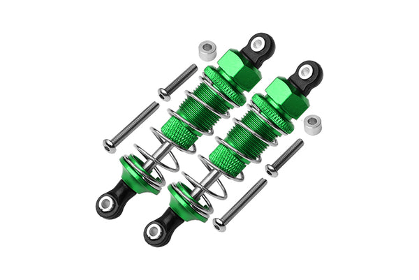 Tamiya DT-03 Aluminum Front Adjustable Plastic Ball Top 70mm Damper - 1Pr Set Green