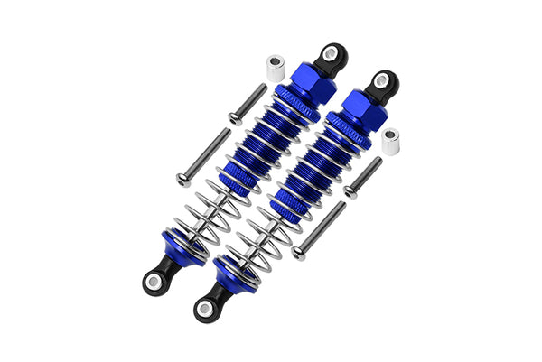 Tamiya DT-03 Aluminum Rear Adjustable Plastic Ball Top 90mm Damper - 1Pr Set Blue