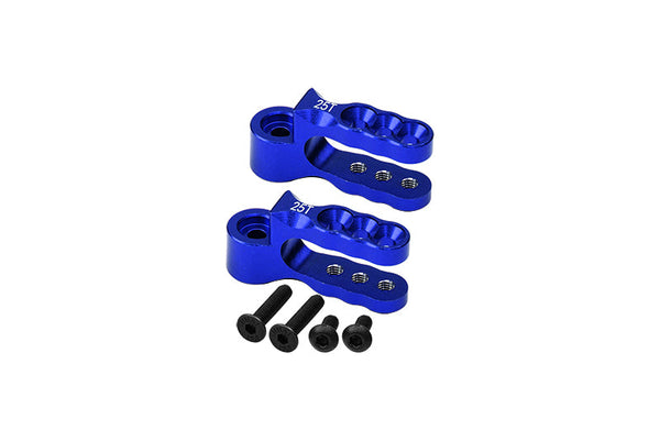 Aluminium 7075 Alloy Steering Servo Holders 25T For Traxxas 1:10 E-Revo Brushless / E-Revo VXL 2.0 / Revo 3.3 / Slayer Pro 4X4 / Summit / T-Maxx 3.3 / 1:7 XO-1 Upgrade Parts - Blue