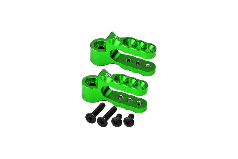 Aluminium 7075 Alloy Steering Servo Holders 25T For Traxxas 1:10 E-Revo Brushless / E-Revo VXL 2.0 / Revo 3.3 / Slayer Pro 4X4 / Summit / T-Maxx 3.3 / 1:7 XO-1 Upgrade Parts - Green