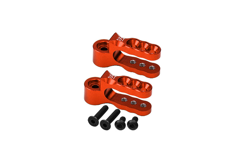 Aluminium 7075 Alloy Steering Servo Holders 25T For Traxxas 1:10 E-Revo Brushless / E-Revo VXL 2.0 / Revo 3.3 / Slayer Pro 4X4 / Summit / T-Maxx 3.3 / 1:7 XO-1 Upgrade Parts - Orange