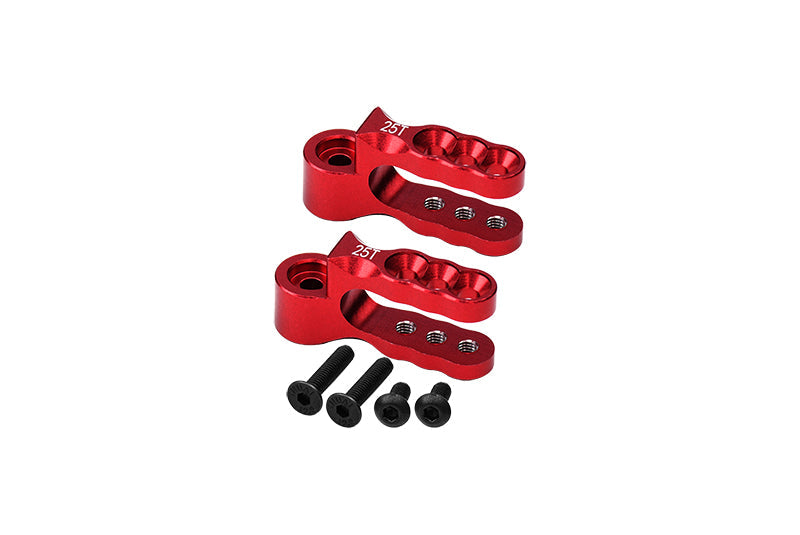 Aluminium 7075 Alloy Steering Servo Holders 25T For Traxxas 1:10 E-Revo Brushless / E-Revo VXL 2.0 / Revo 3.3 / Slayer Pro 4X4 / Summit / T-Maxx 3.3 / 1:7 XO-1 Upgrade Parts - Red