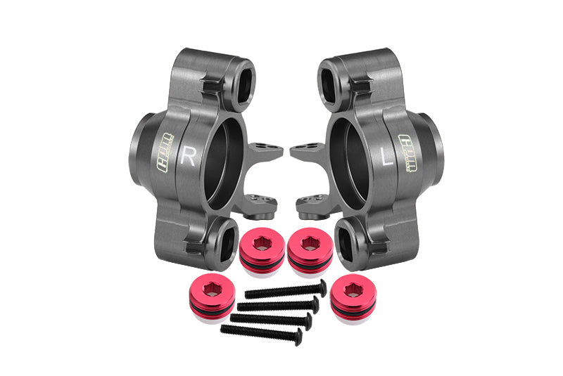 7075 Alloy Front Axle Carriers For Traxxas 1/10 E-Revo 2.0 VXL Brushless 86086-4 Upgrades - Gray Silver