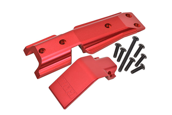 Traxxas E-Revo 2.0 VXL Brushless (86086-4) Aluminum Front Skid Plate - 2Pc Set Red