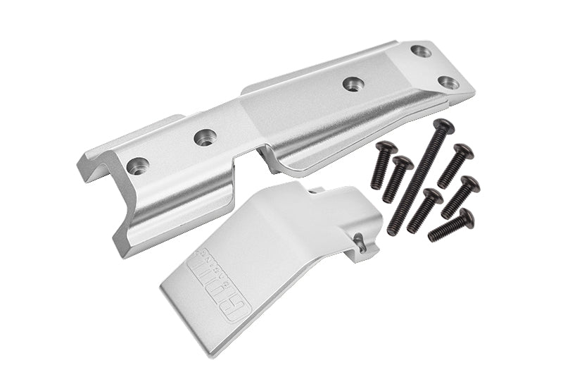 Traxxas E-Revo 2.0 VXL Brushless (86086-4) Aluminum Front Skid Plate - 2Pc Set Silver