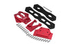 Losi 1/10 Lasernut U4 Tenacity LOS03028 Aluminium Alloy + Carbon Fiber Sub Chassis - 32Pc Set Red