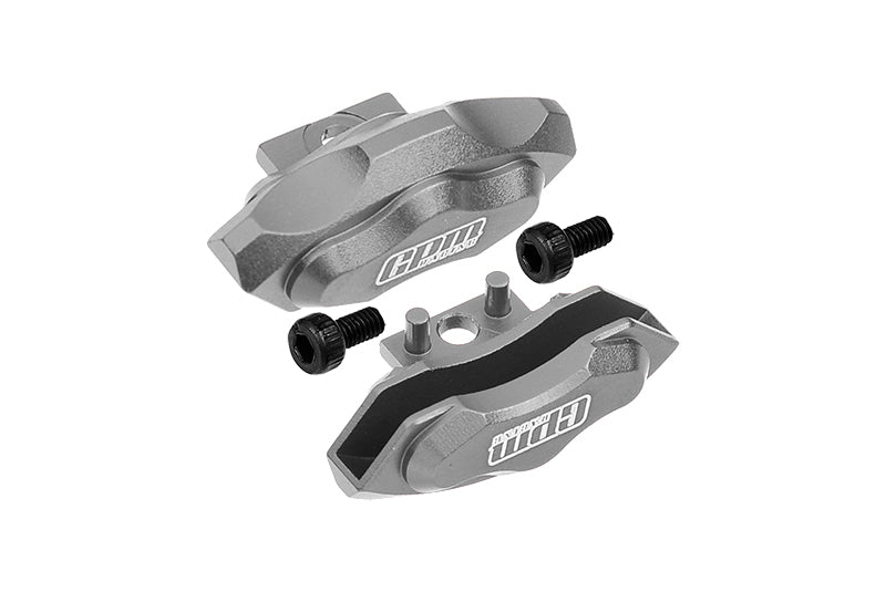 Aluminum Front Or Rear Brake Caliper For 1/10 Traxxas Ford GT 4-Tec 2.0 83056-4 / 4-Tec 3.0 93054-4 - 1Pr Set Gray Silver