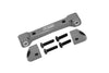 Aluminum Front Lower Suspension Mount For 1/10 Traxxas Ford GT 4-Tec 2.0 83056-4 / 4-Tec 3.0 93054-4 - 1 Set Gray Silver