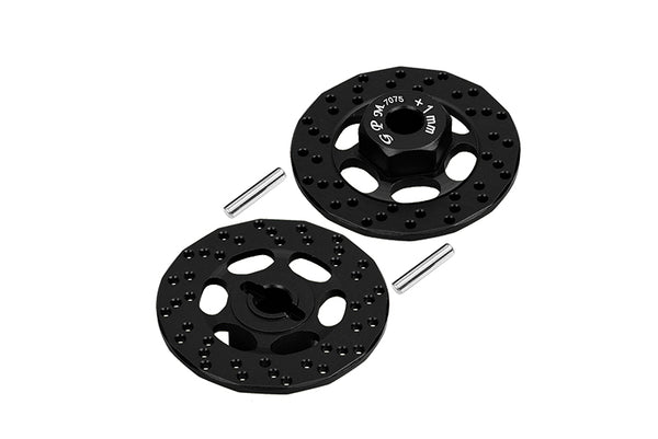 Aluminum 7075 +1mm Hex With Brake Disk For Traxxas 1:10 FORD GT 4-TEC 2.0 83056-4 / 4-TEC 3.0 CORVETTE STINGARY 93054-4 Upgrade Parts - Black