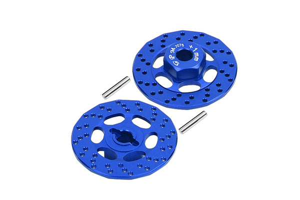 Aluminum 7075 +1mm Hex With Brake Disk For Traxxas 1:10 FORD GT 4-TEC 2.0 83056-4 / 4-TEC 3.0 CORVETTE STINGARY 93054-4 Upgrade Parts - Blue