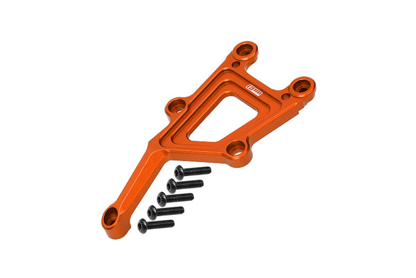 Aluminum Front Top Plate For 1/10 Traxxas Ford GT 4-Tec 2.0 83056-4 / 4-Tec 3.0 93054-4 - 6Pc Set Orange