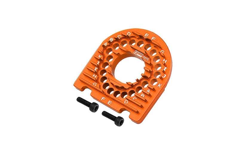 Aluminum 7075 Motor Mount Plate with Heat Sink Fins For Traxxas 1:10 Ford GT 4-TEC 2.0 83056-4/4-TEC 3.0 Corvette STINGARY 93054-4 Upgrade Parts - Orange