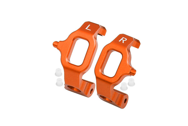 Aluminum Front C Hubs For 1/10 Traxxas Ford GT 4-Tec 2.0 83056-4 / 4-Tec 3.0 93054-4 - 1Pr Set Orange