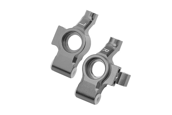 Aluminum Rear Knuckle Arm For 1/10 Traxxas Ford GT 4-Tec 2.0 83056-4 / 4-Tec 3.0 93054-4 - 2Pc Set Gray Silver