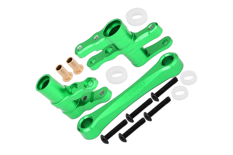 Aluminum Steering Assembly For 1/10 Traxxas Ford GT 4-Tec 2.0 83056-4 / 4-Tec 3.0 93054-4 - 1 Set Green