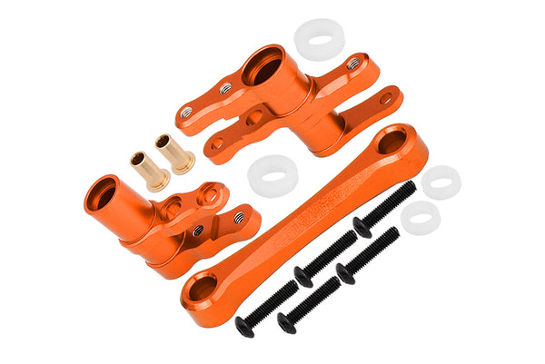 Aluminum Steering Assembly For 1/10 Traxxas Ford GT 4-Tec 2.0 83056-4 / 4-Tec 3.0 93054-4 - 1 Set Orange