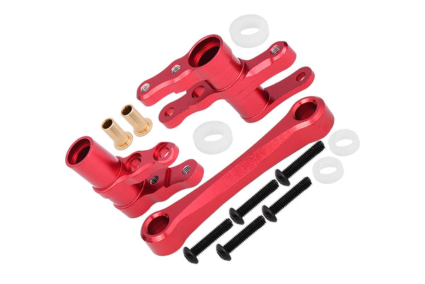 Aluminum Steering Assembly For 1/10 Traxxas Ford GT 4-Tec 2.0 83056-4 / 4-Tec 3.0 93054-4 - 1 Set Red