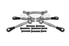 Aluminum Front Tie Rods With Stabilizer For C Hub For 1/10 Traxxas Ford GT 4-Tec 2.0 83056-4 / 4-Tec 3.0 93054-4 - 3Pc Set Gray Silver