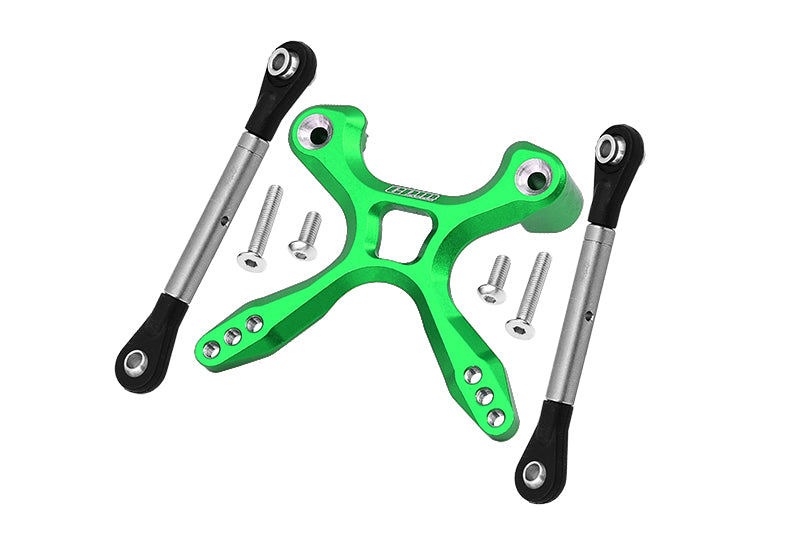 Traxxas Ford GT 4-Tec 2.0 (83056-4) Titanium Rear Tie Rods With Stabilizer - 7Pc Set Green