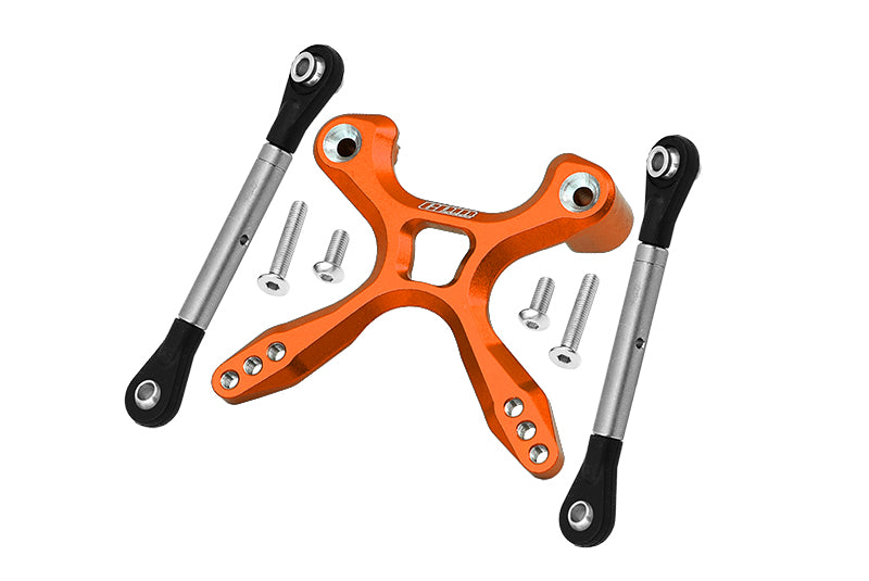 Traxxas Ford GT 4-Tec 2.0 (83056-4) Titanium Rear Tie Rods With Stabilizer - 7Pc Set Orange