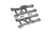 Aluminum Front Suspension Arms For 1/10 Traxxas Ford GT 4-Tec 2.0 83056-4 / 4-Tec 3.0 93054-4 - 1Pr Set Gray Silver