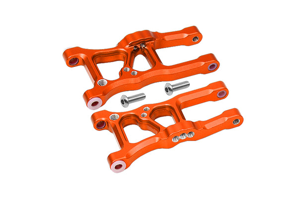 Aluminum Front Suspension Arms For 1/10 Traxxas Ford GT 4-Tec 2.0 83056-4 / 4-Tec 3.0 93054-4 - 1Pr Set Orange