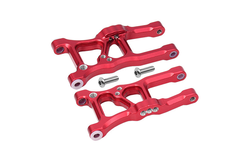 Aluminum Front Suspension Arms For 1/10 Traxxas Ford GT 4-Tec 2.0 83056-4 / 4-Tec 3.0 93054-4 - 1Pr Set Red