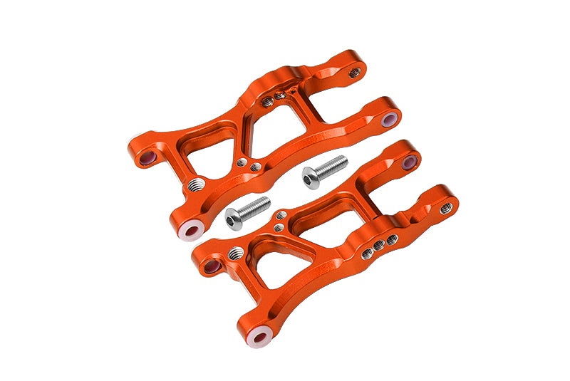 Aluminum Rear Suspension Arms For 1/10 Traxxas Ford GT 4-Tec 2.0 83056-4 / 4-Tec 3.0 93054-4 - 1Pr Set Orange