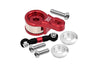 Aluminum Servo Saver With Aluminum Steering Link For 1/10 Traxxas Ford GT 4-Tec 2.0 83056-4 / 4-Tec 3.0 93054-4 - 6Pc Set Red