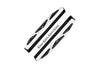 Aluminum Chassis Nerf Bars (Silver Inlay A Version) For Traxxas HOSS 4X4 VXL 90076-4 - 6Pc Set Black