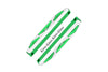 Aluminum Chassis Nerf Bars (Silver Inlay A Version) For Traxxas HOSS 4X4 VXL 90076-4 - 6Pc Set Green