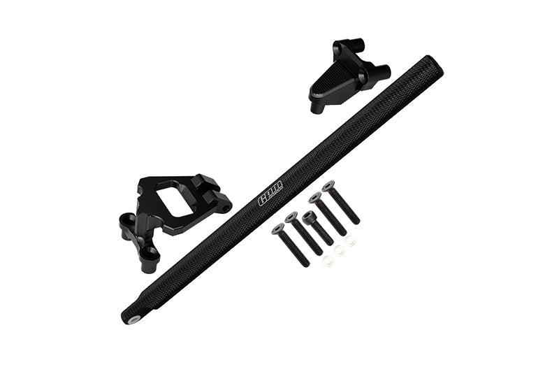 Aluminum Center Brace Bar & Mount For 1/10 Traxxas HOSS 4X4 VXL 90076-4 - 11Pc Set Black