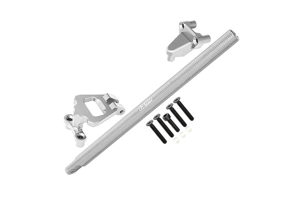 Aluminum Center Brace Bar & Mount For 1/10 Traxxas HOSS 4X4 VXL 90076-4 - 11Pc Set Silver