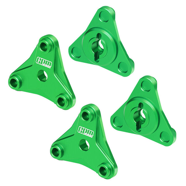 Aluminum 7075 Alloy Wheel Hexes For Tamiya 58737 Hotshot II 2024 Off-Road 4WD RC Car Upgrade Parts - Green