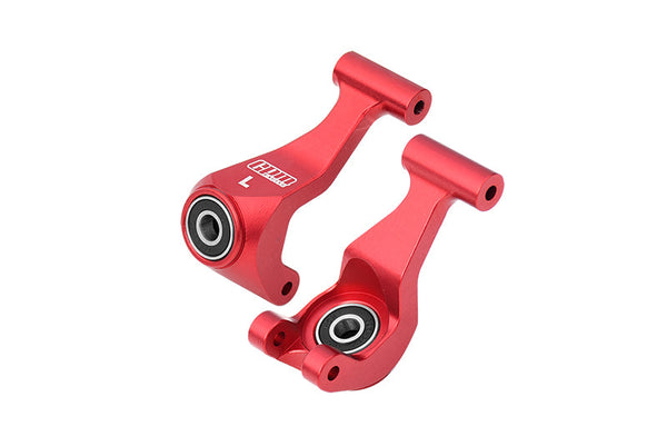 Aluminum 7075 Alloy Rear Knuckle Arm (Larger Inner Bearings) For Tamiya 58737 Hotshot II 2024 Off-Road 4WD RC Car Upgrade Parts - Red