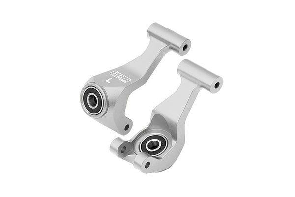 Aluminum 7075 Alloy Rear Knuckle Arm (Larger Inner Bearings) For Tamiya 58737 Hotshot II 2024 Off-Road 4WD RC Car Upgrade Parts - Silver