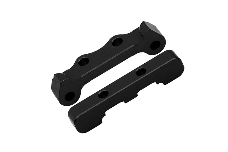 Losi 1/18 Mini-T 2.0 2WD Stadium Truck Aluminum Rear Lower Suspension Arm Mount - 2Pc Set Black