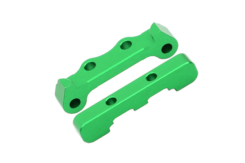 Losi 1/18 Mini-T 2.0 2WD Stadium Truck Aluminum Rear Lower Suspension Arm Mount - 2Pc Set Green