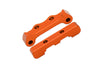 Losi 1/18 Mini-T 2.0 2WD Stadium Truck Aluminum Rear Lower Suspension Arm Mount - 2Pc Set Orange