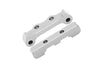 Losi 1/18 Mini-T 2.0 2WD Stadium Truck Aluminum Rear Lower Suspension Arm Mount - 2Pc Set Silver