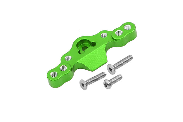 Losi 1/18 Mini-T 2.0 2WD Stadium Truck Aluminum Stabilizing Mount For Front Upper Arm Tie Rods - 1Pc Set Green