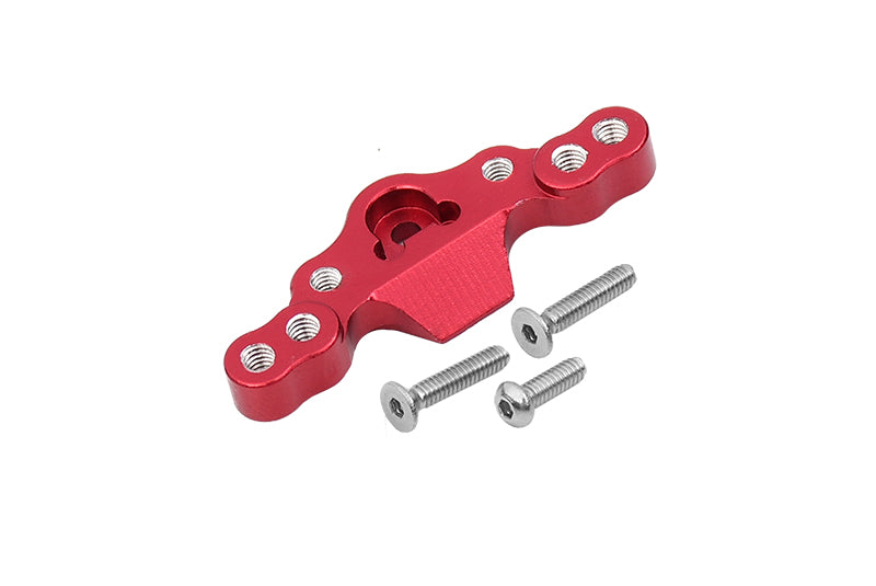 Losi 1/18 Mini-T 2.0 2WD Stadium Truck Aluminum Stabilizing Mount For Front Upper Arm Tie Rods - 1Pc Set Red