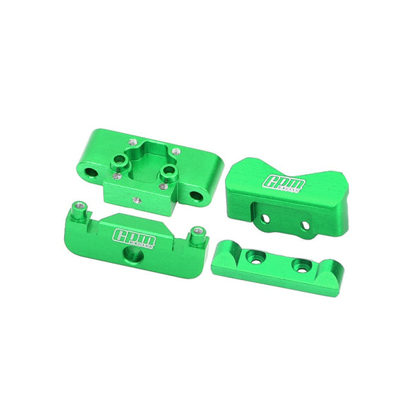 Aluminum 7075 Alloy Front Bulkhead & Rear Pin Mounts For LOSI 1/24 Micro-B 2WD Buggy RTR-LOS00007 Upgrade Parts - Green