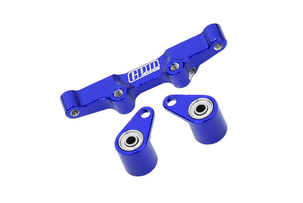 Aluminum 7075 Alloy Steering Rack For LOSI 1/24 Micro-B 2WD Buggy RTR-LOS00007 Upgrade Parts - Blue