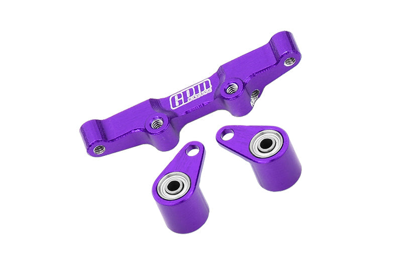 Aluminum 7075 Alloy Steering Rack For LOSI 1/24 Micro-B 2WD Buggy RTR-LOS00007 Upgrade Parts - Purple