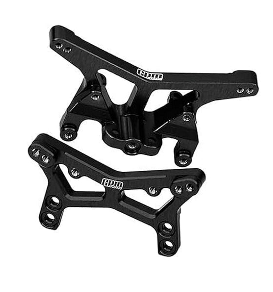 7075 Alloy Front & Rear Shock Tower Aluminum Upgrade Combo For LOSI 1/24 Micro-B 2WD Buggy RTR-LOS00007 - Black