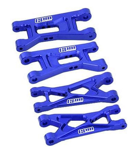 7075 Alloy Front & Rear Lower Arms Aluminum Upgrade Combo For LOSI 1/24 Micro-B 2WD Buggy RTR-LOS00007 - Blue