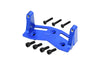 1/5 Standard Aluminum 7075 Alloy Steering Servo Mount Plate For Losi 1:8 LMT Solid Axle Monster Truck-LOS04021 LOS04022 / LMT Solid Axle Mega Truck-LOS04024 / 1:10 TLR Tuned LMT Kit-LOS04027 - Blue