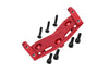 1/5 Standard Aluminum 7075 Alloy Steering Servo Mount Plate For Losi 1:8 LMT Solid Axle Monster Truck-LOS04021 LOS04022 / LMT Solid Axle Mega Truck-LOS04024 / 1:10 TLR Tuned LMT Kit-LOS04027 - Red